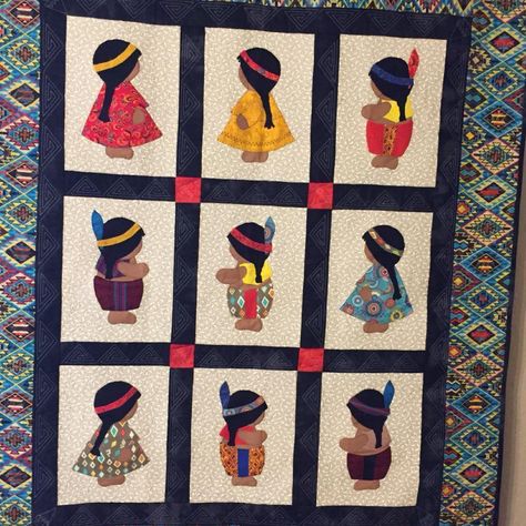 Native Sunbonnet Sue CLA261223004 Quilt Blanket