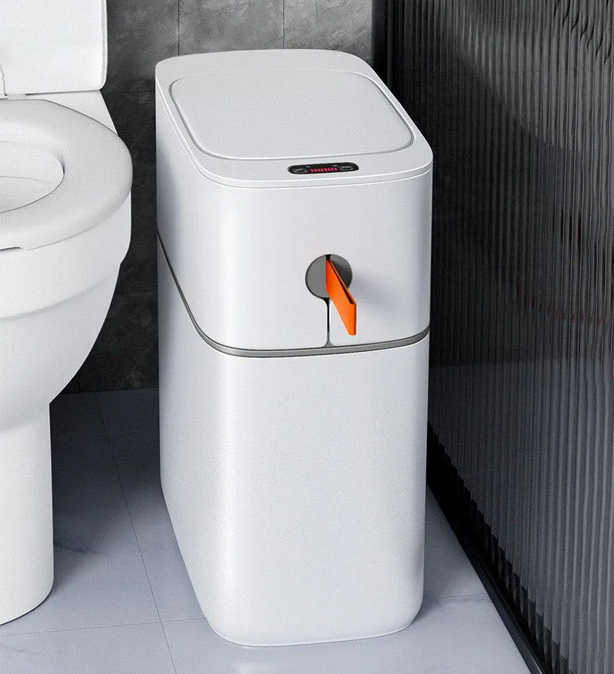 3.6 Gallon Automatic Smart Sensor Bathroom Trash Can with Lid