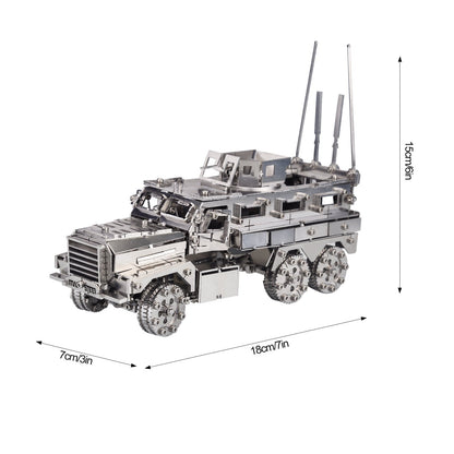 300+PCS 3D Metal Assembly Toy Model DIY Mine Resistant Ambush Protected Vehicles MRAP