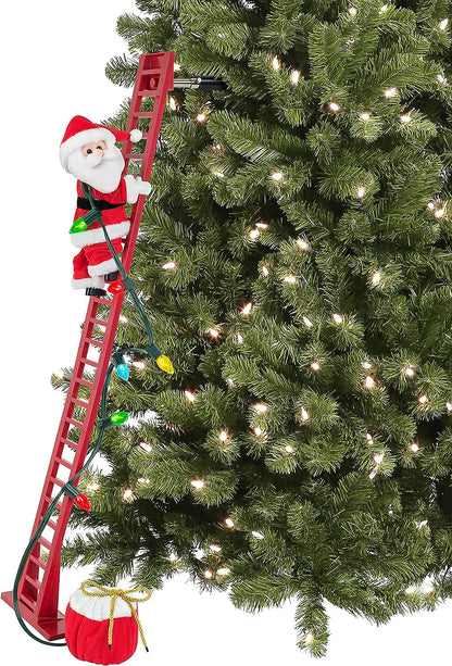 Mr. Christmas 37266 Super Climber Musical Animated Indoor Christmas Decoration, 42 Inches, Soft White Santa