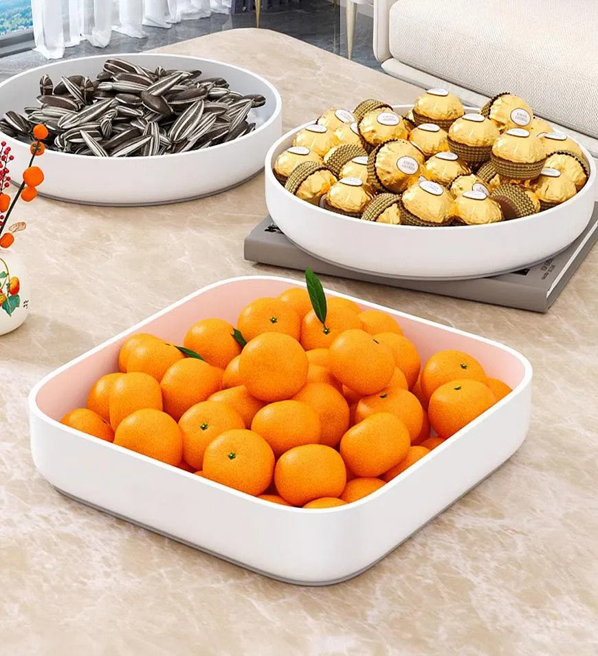 Snack Tray Round Rectangular Z69