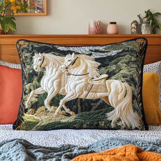 Golden Gallop Quilted Bedding Pillow Case NCU0VH1023