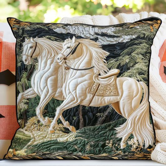 Golden Gallop Quilted Pillow Case NCU0VH1022