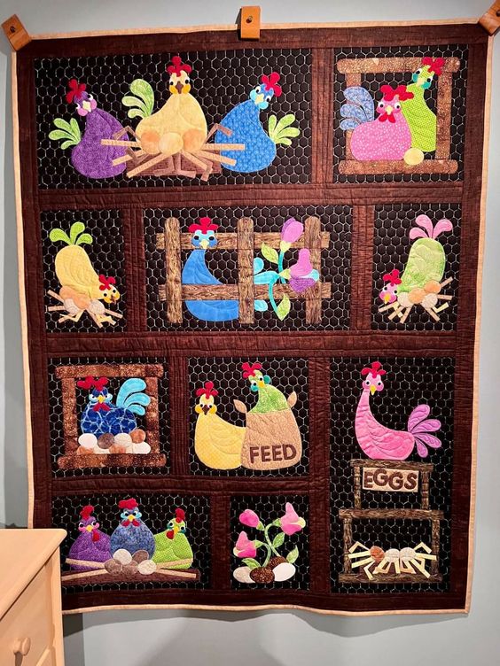 Chicken Farm CLA271223184 Quilt Blanket