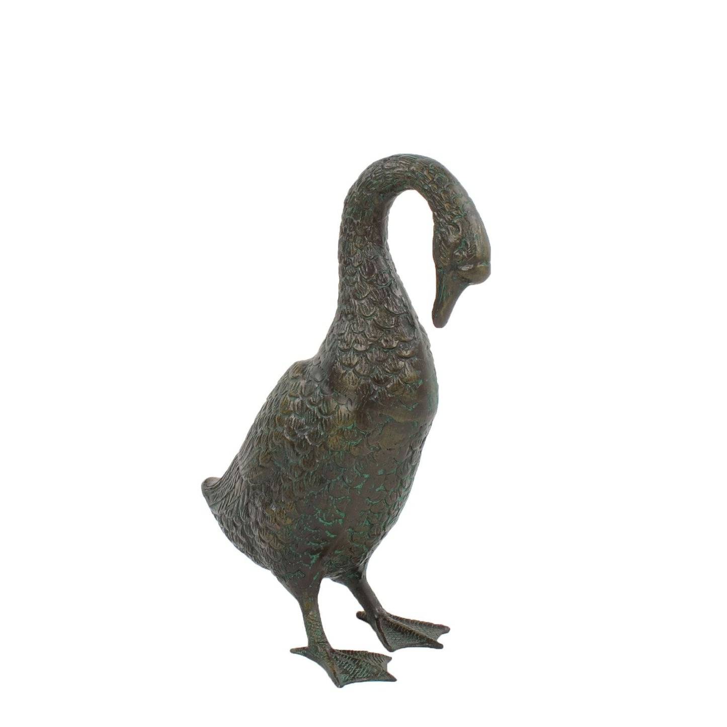 Goose Bronze Metal Garden Ornament