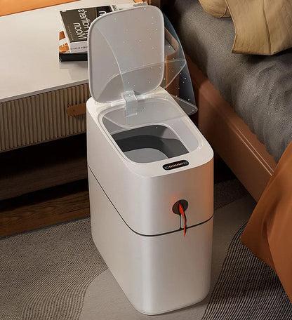 3.6 Gallon Automatic Smart Sensor Bathroom Trash Can with Lid