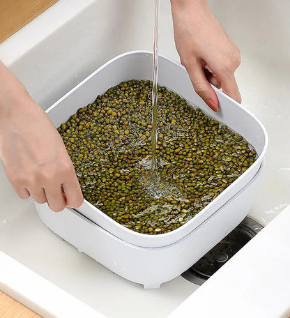 4 Pieces Portable Drain Basket for Draining Vegetables Fruits Z25