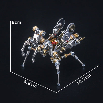 3D Metal Model Kit Mechanical Prayer Insect DIY Games Assembly Puzzle Jigsaw Creative Gift - 136Pcs