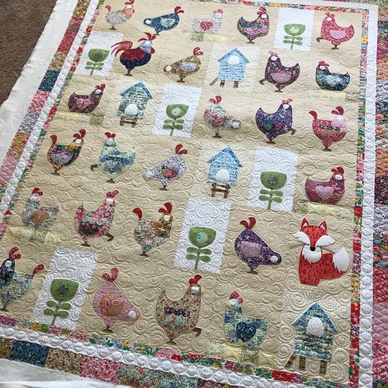 Chicken CLA271223202 Quilt Blanket