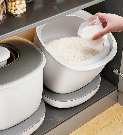 Rotatable Moisture Proof Rice Storage Grain Container BPA-Free Z30