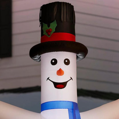 Christmas-12 ft animated inflatable jolly jiggler snowman