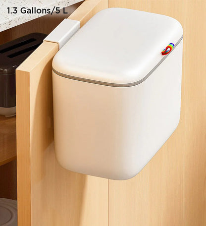 Rainbow Kitchen Hanging Trash Can With Lid Z28