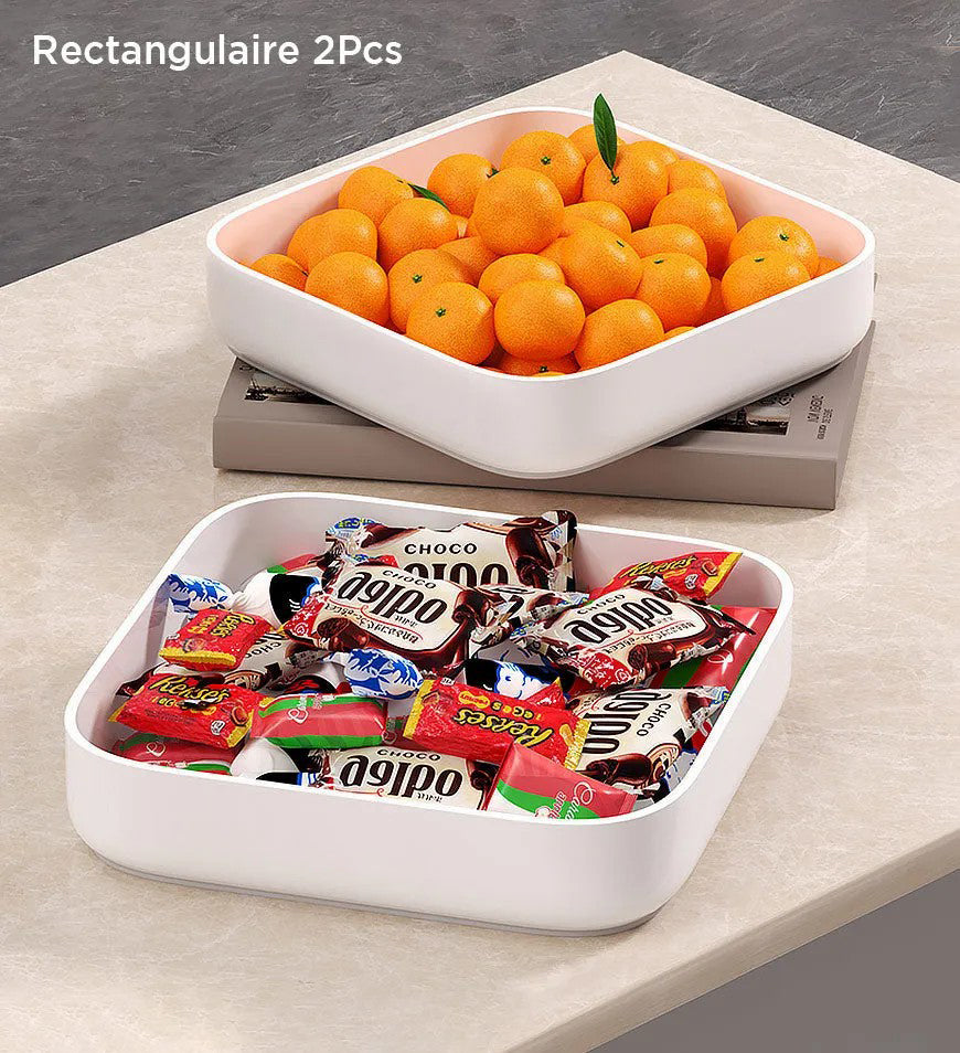 Snack Tray Round Rectangular Z69