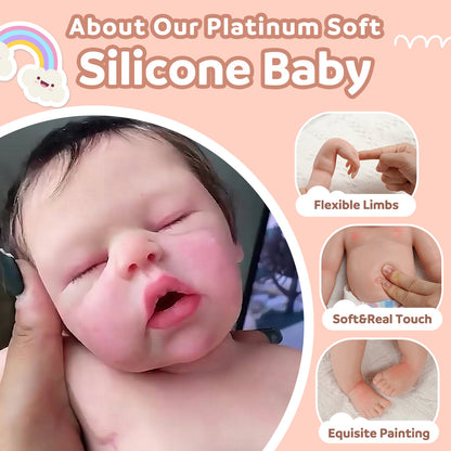 12"&16" Extremely Flexible Full Silicone Realistic Baby,Soft Newborn Baby Doll Boy or Girl Ukbaby With Realistic Belly Button and Birth Mark