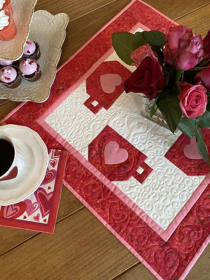 Heart Cup CLA120324156 Quilted Placemats