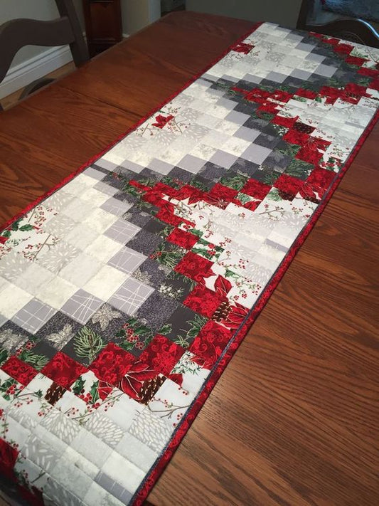 Flower Bargello CLA08122310 Quilted Table Runner