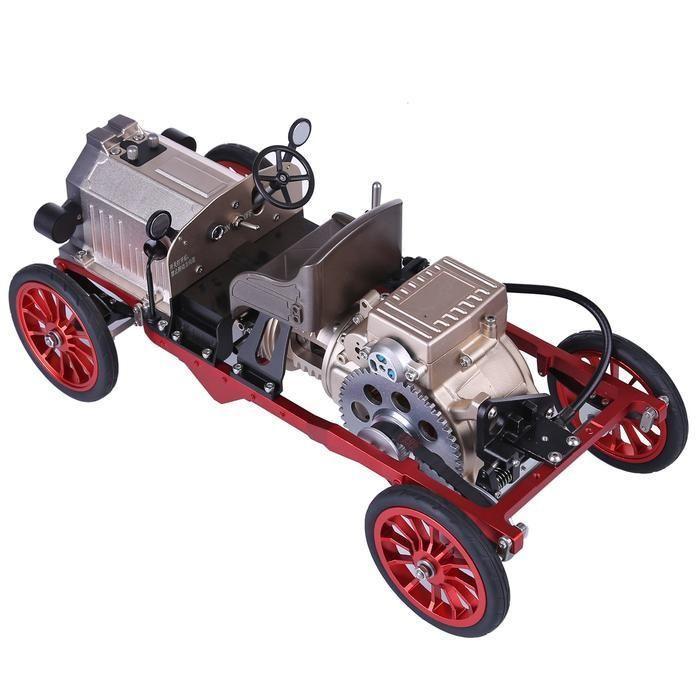 Assembly Metal Mechanical Electric Vintage Classic Car Model Toy