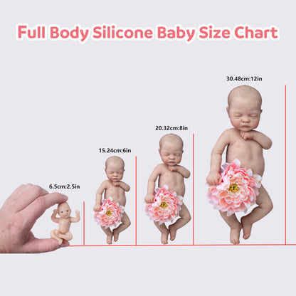 12 Inches&16 Inches"Boneless" Full Body Solid Silicone Not Hollow Vinyl Dolls, Flexible Reborn Doll Girl Jacy By Dollreborns