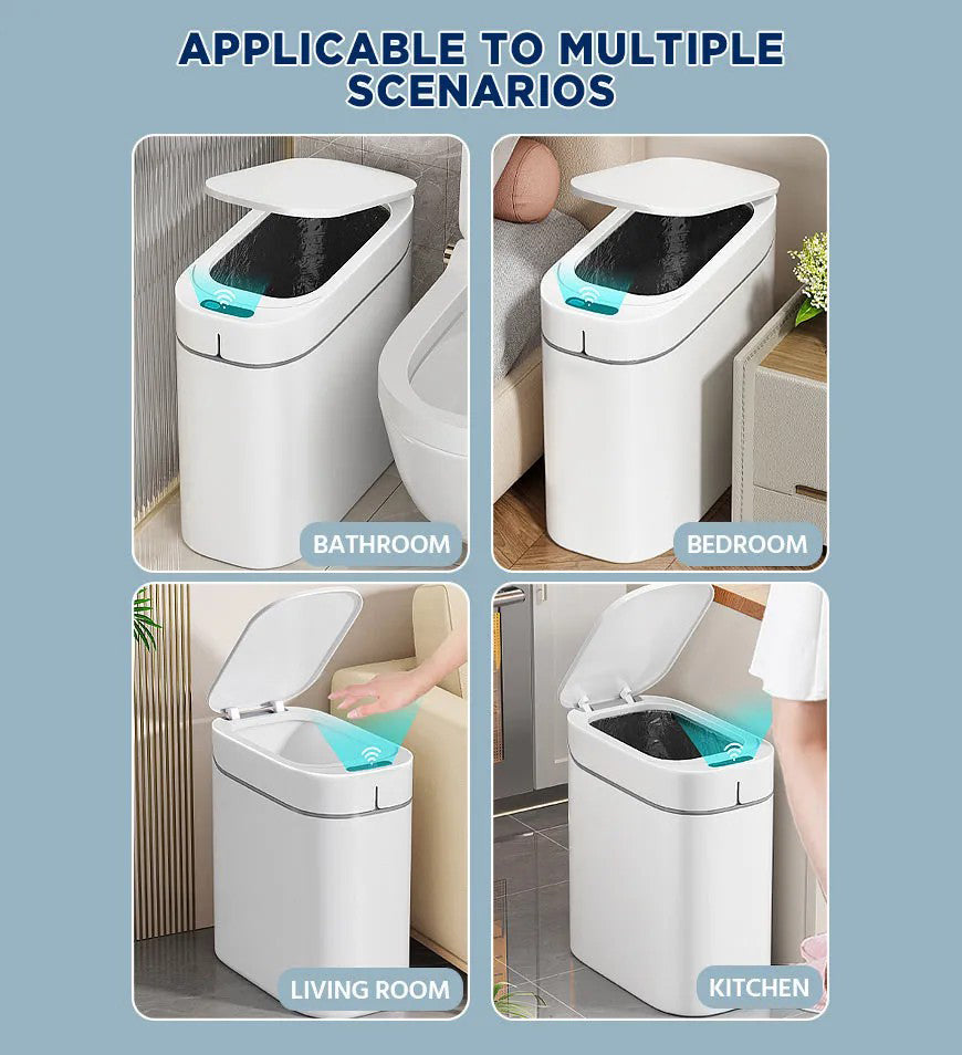 Smart Touchless Trash Can With Automatic Adsorption Bagging Z35