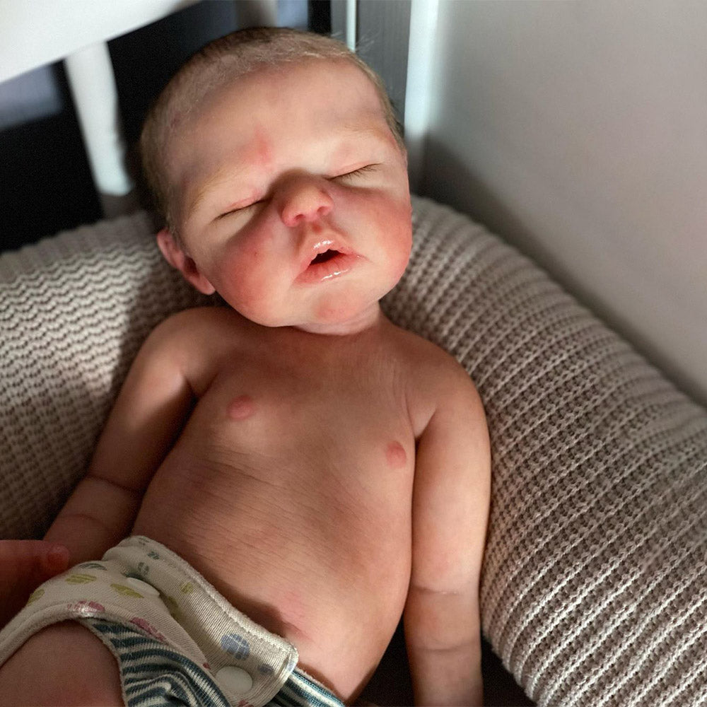 12"&16" Reborn Full Silicone Baby Doll Boy Doren with Flexible Cheek That Just Like a Real Baby