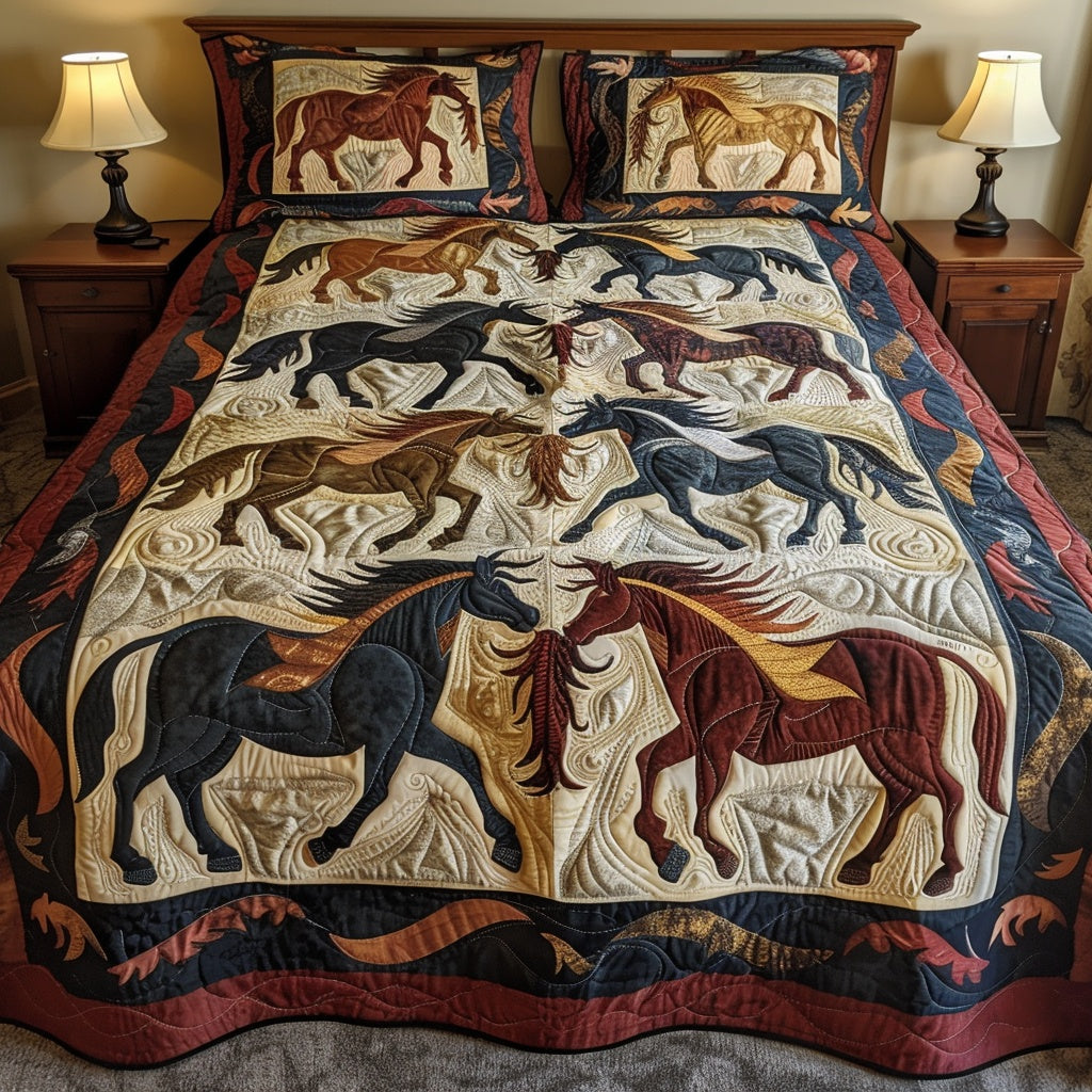 Horse TAI040624058 Quilt Bedding Set