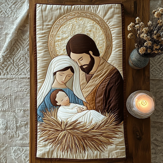 Nativity TAI111124329 Quilted Table Runner