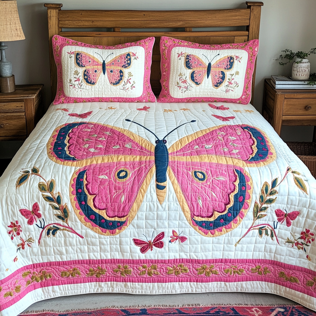 Butterfly TAI080824119 Quilt Bedding Set