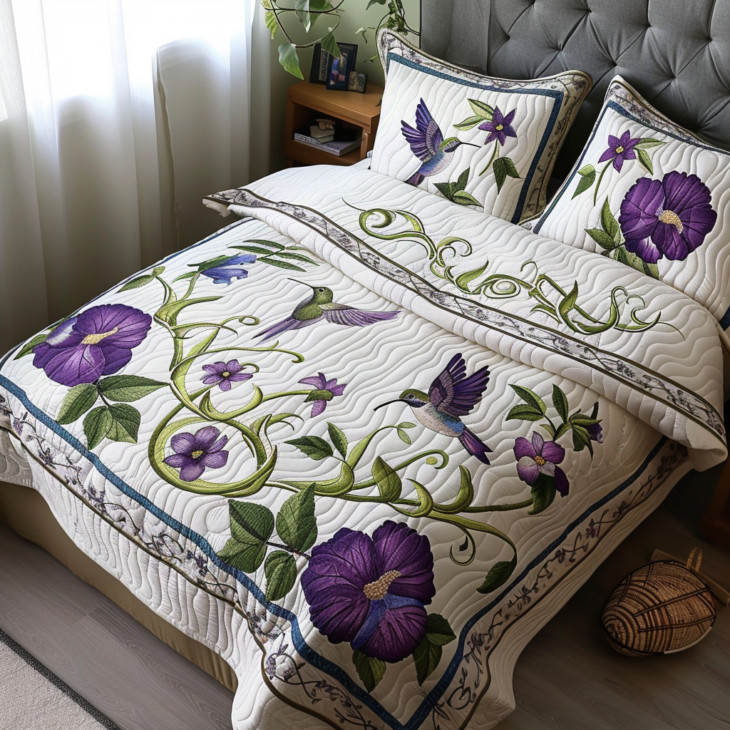 Hummingbird TAI251124097 Quilt Bedding Set