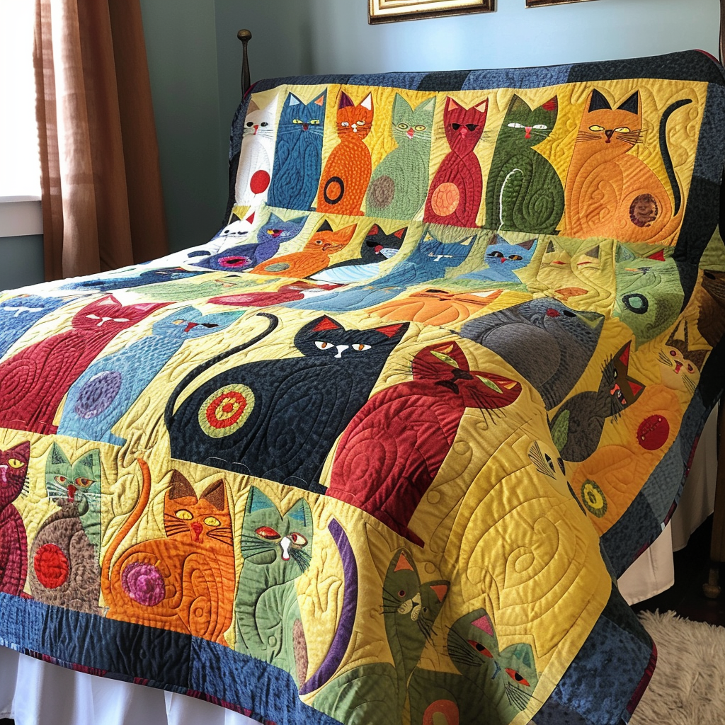 Cat TAI041024422 Quilt Blanket