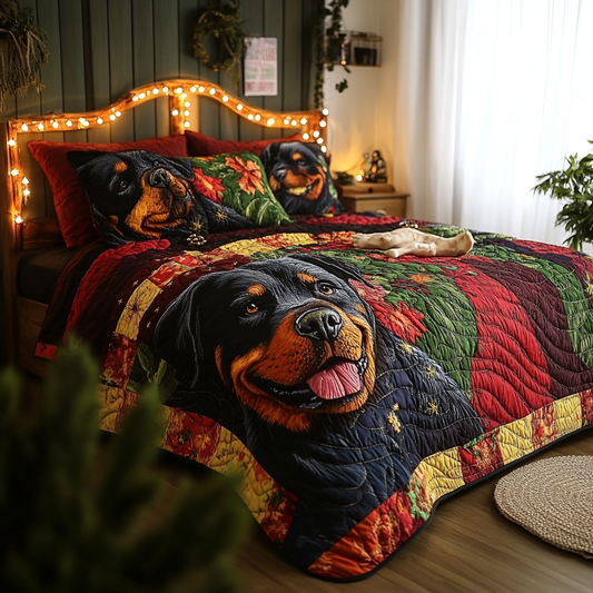 Rottweiler TAI181024353 Quilt Bedding Set