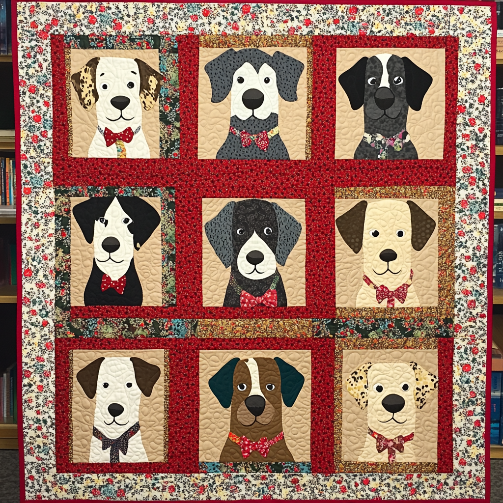 Dogs TAI151024403 Quilt Blanket