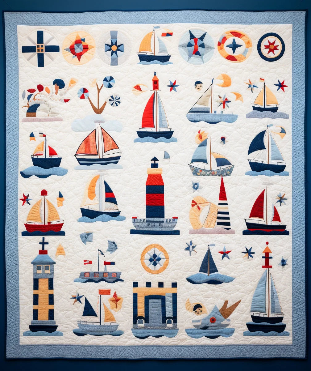 Nautical BL9112315 Quilt Blanket