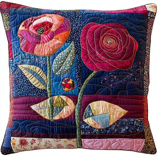 Rose Flower DAI181124081 Quilted Pillow Case