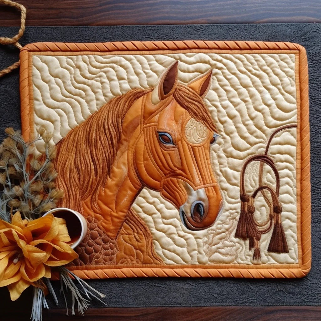 Horse TAI260224074 Quilted Placemats