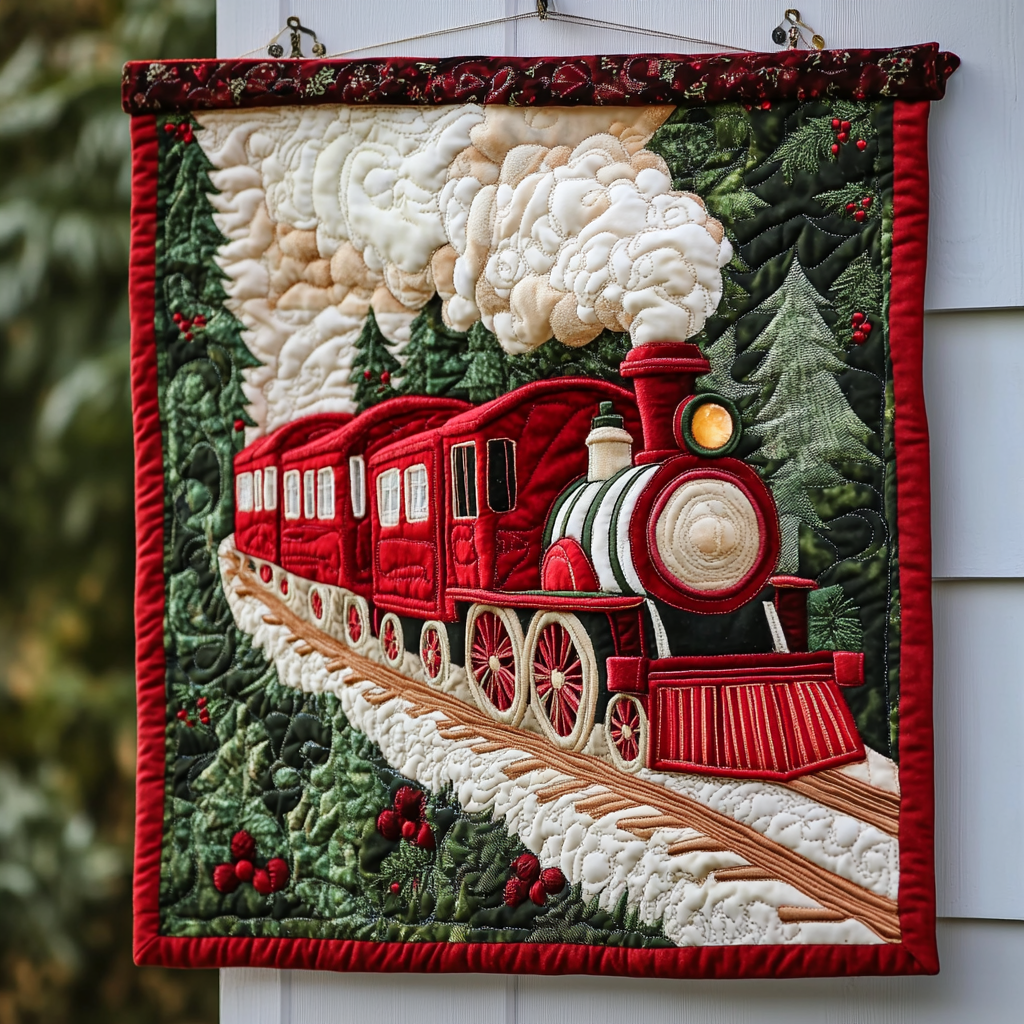 Christmas Train DAI141124548 Quilt Blanket