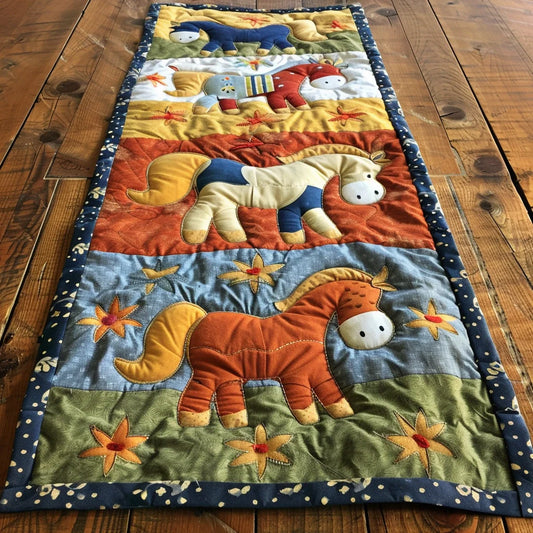 Horse TAI060324319 Quilted Table Runner