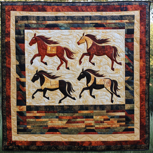 Native Horse DAI080824040 Quilt Blanket