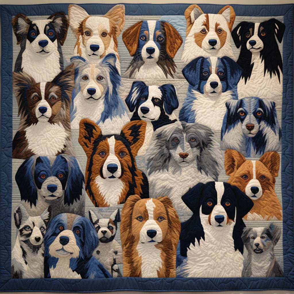 Dogs TAI15112315 Quilt Blanket