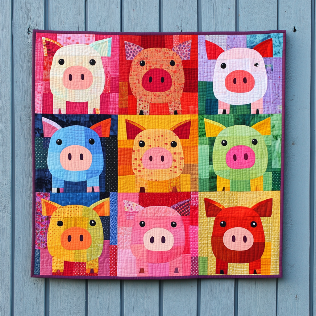 Pig DAI221024078 Quilt Blanket