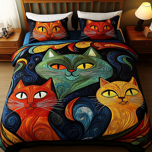 Cats TAI201124202 Quilt Bedding Set