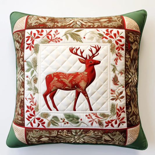 Deer TAI020324219 Quilted Pillow Case