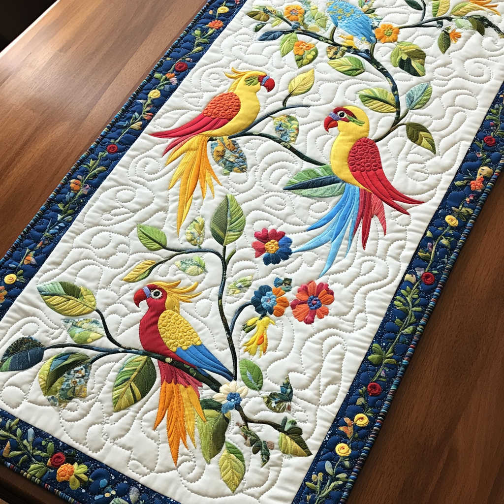 Parrot DAI281124173 Quilted Table Runner