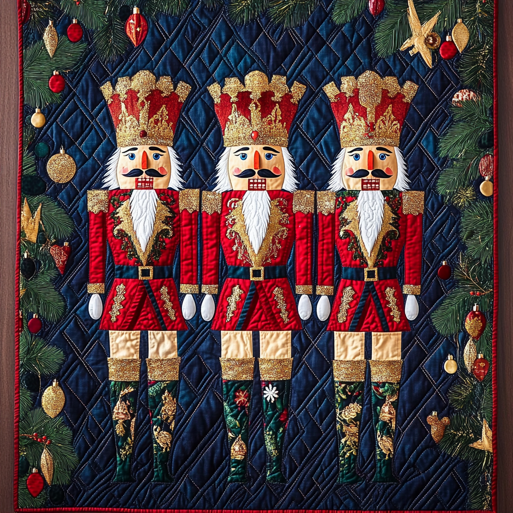 Christmas Nutcracker TAI101224558 Quilted Placemats