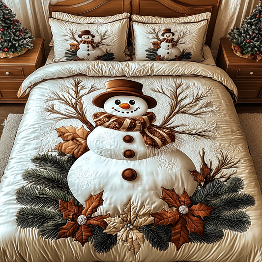 Christmas Snowman TAI201124229 Quilt Bedding Set