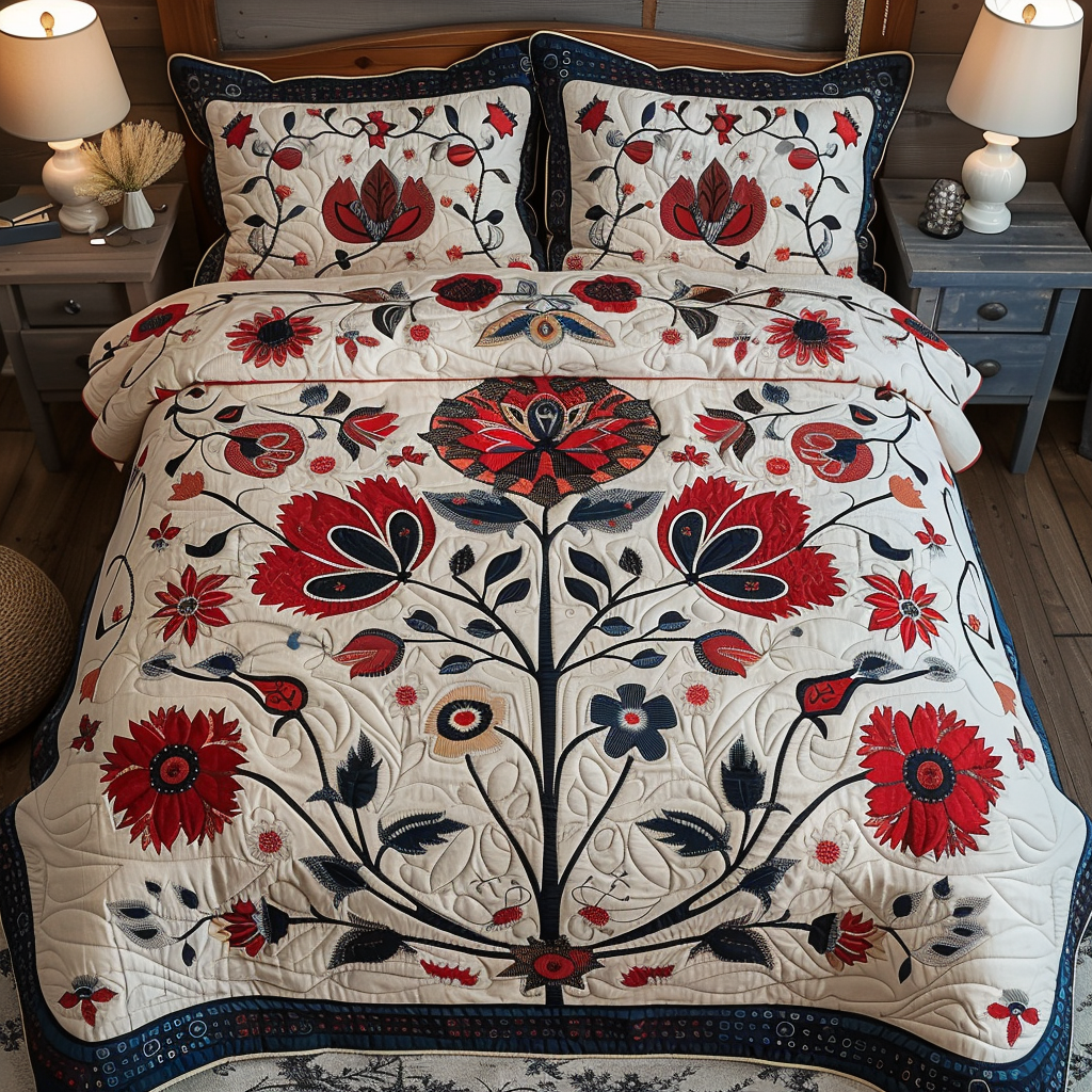 Flower TAI100724058 Quilt Bedding Set