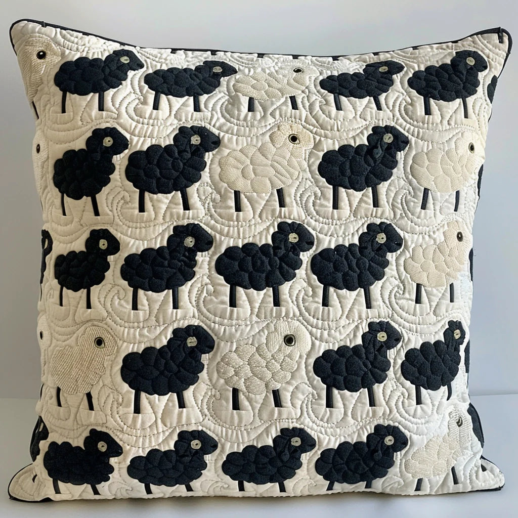 Sheep TAI060324242 Quilted Pillow Case