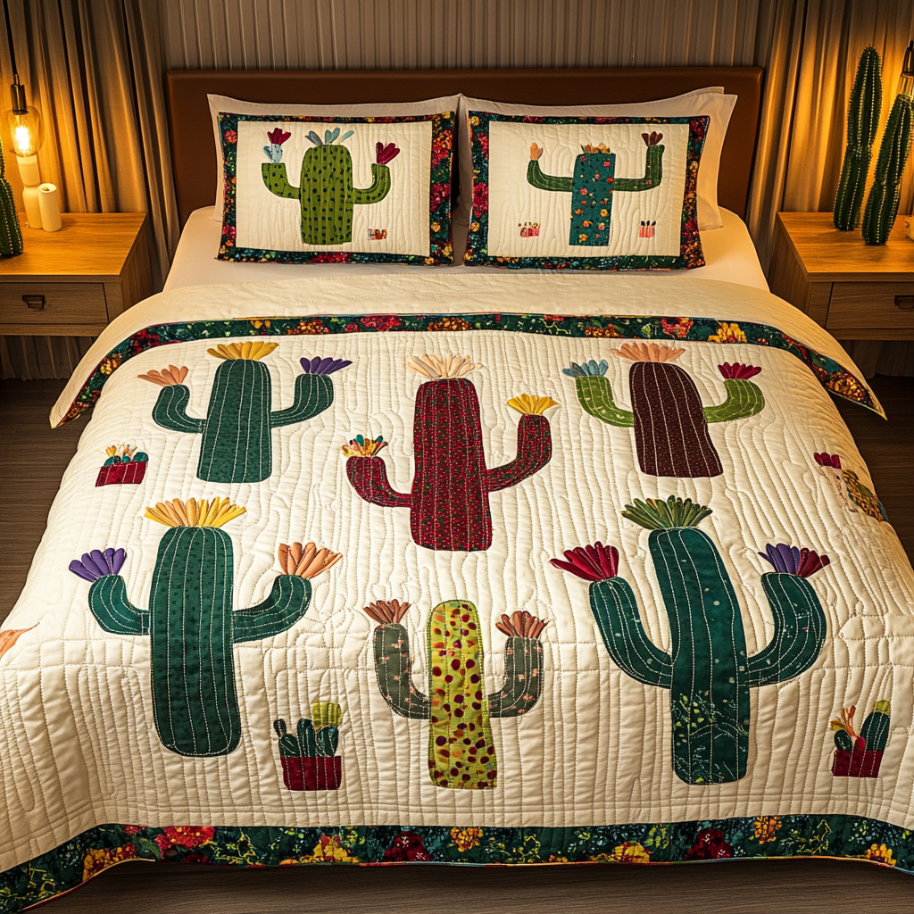 Cactus DAI280824231 Quilt Bedding Set