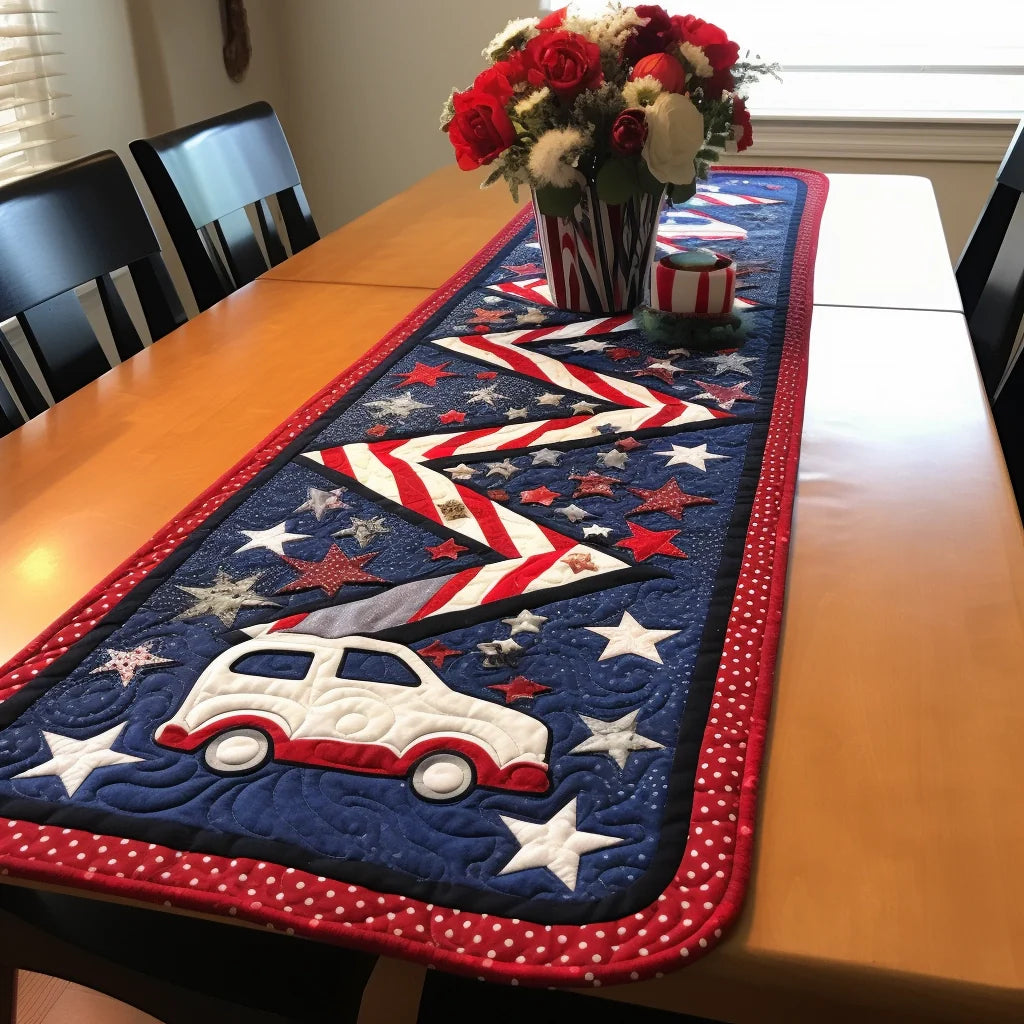 Patriotic TAI280224042 Quilted Table Runner