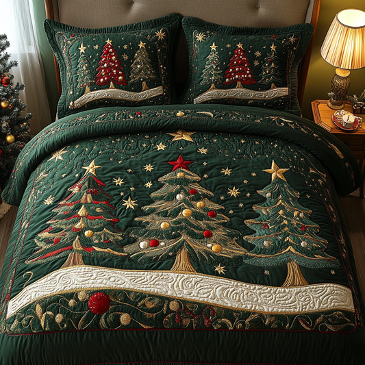 Christmas Tree TAI141124104 Quilt Bedding Set