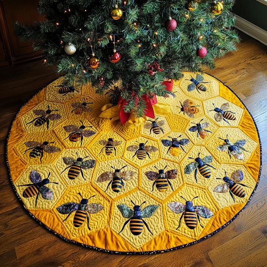 Bee DAI230924052 Quilted Tree Skirt